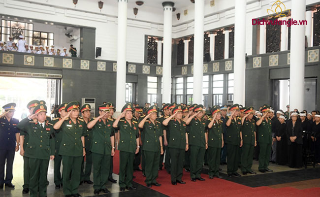 Nghi thức tang lễ quân đội được tổ chức chuẩn mực