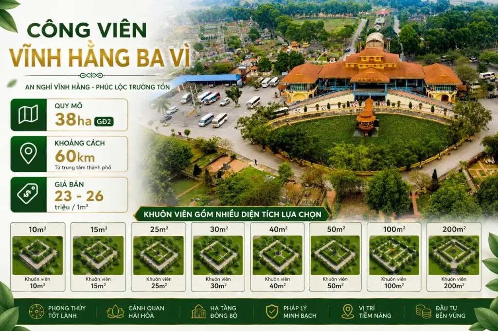 Bán đất nghĩa trang Vĩnh Hằng Ba Vì